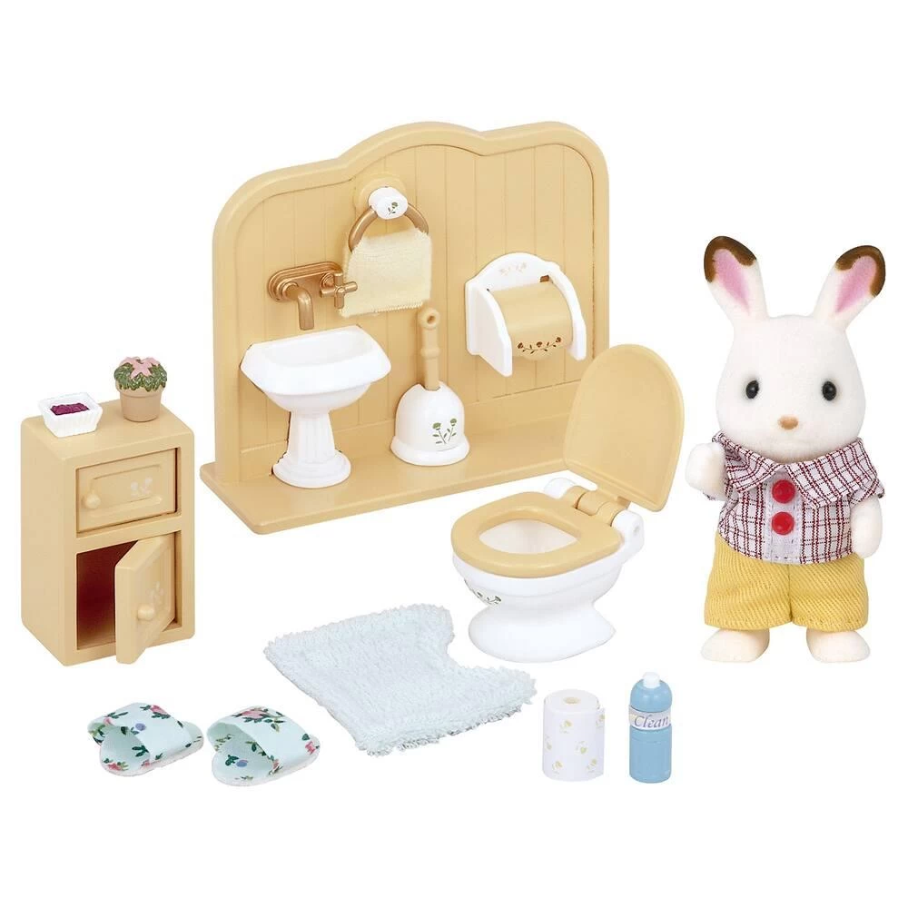 Sylvanian Families FRERE LAPIN ET TOILETTES - SYLVANIAN MEUBLES ET ACCESSOIRES 3 Sylvanian Families FRERE LAPIN ET TOILETTES - SYLVANIAN MEUBLES ET ACCESSOIRES