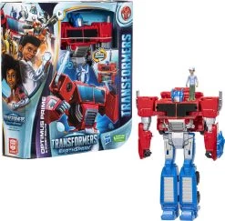 Hasbro TRANSFORMERS EARTHSPARK SPIN CHANGER OPTIMUS PRIME ET ROBBY
