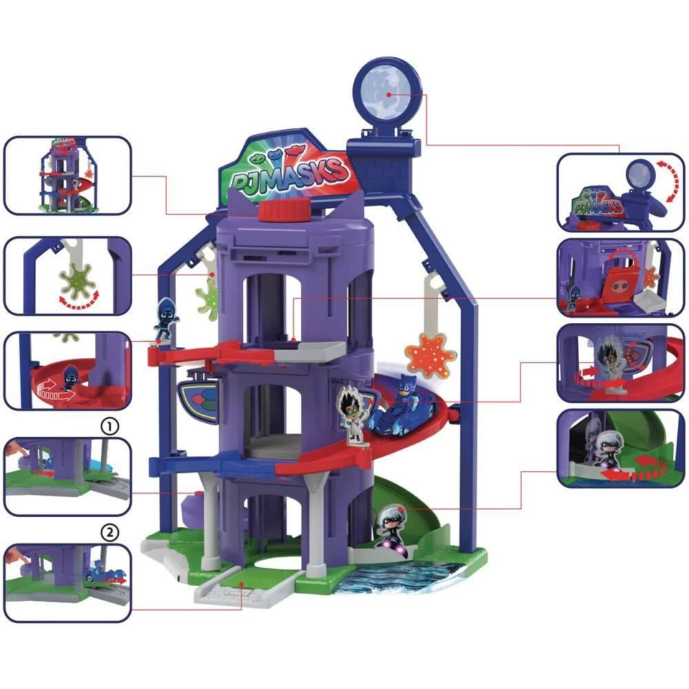Majorette PYJAMASQUES - GARAGE QUARTIER GENERAL - 4 VEHICULES 4 Majorette PYJAMASQUES - GARAGE QUARTIER GENERAL - 4 VEHICULES – Image 2
