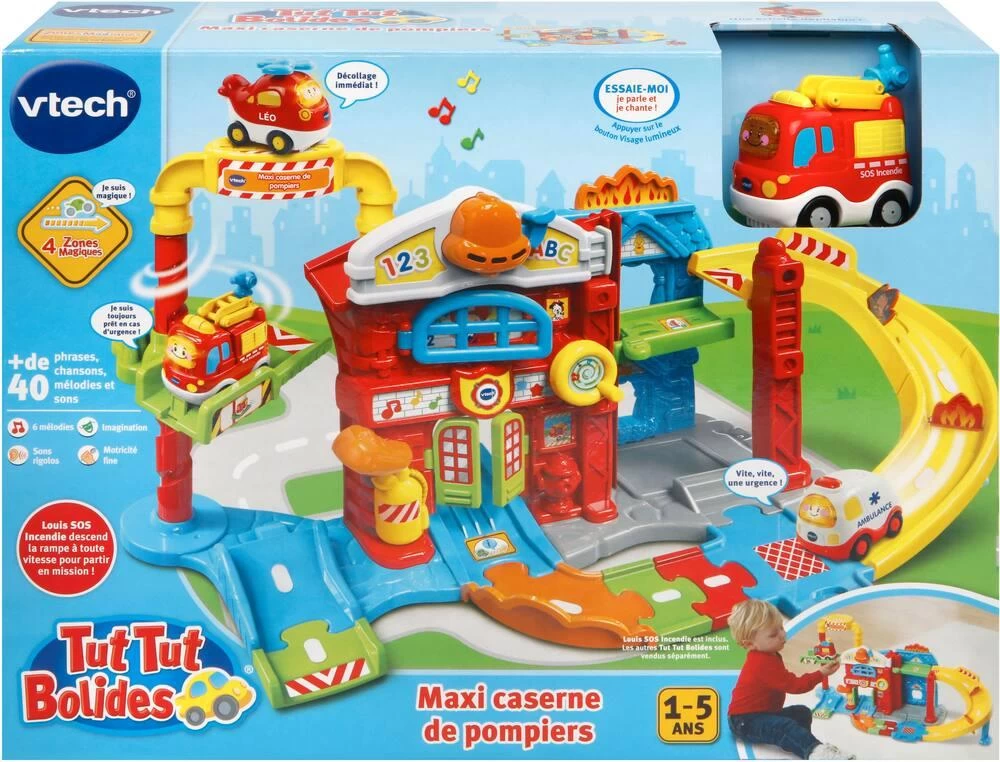 VTech MAXI CASERNE DE POMPIERS - TUT TUT BOLIDES 5 VTech MAXI CASERNE DE POMPIERS - TUT TUT BOLIDES – Image 3