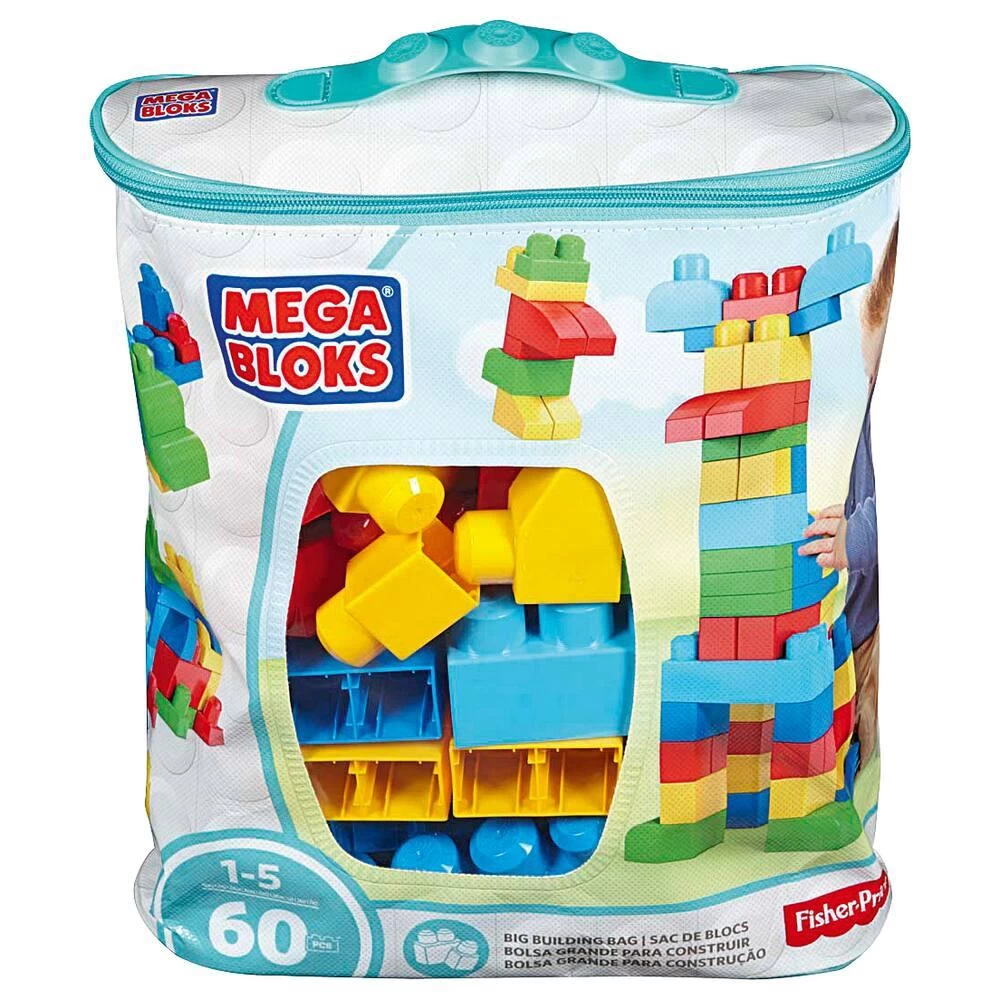 Mega Bloks SAC MEDIUM CLASSIQUE 60 PIECES 2 Mega Bloks SAC MEDIUM CLASSIQUE 60 PIECES
