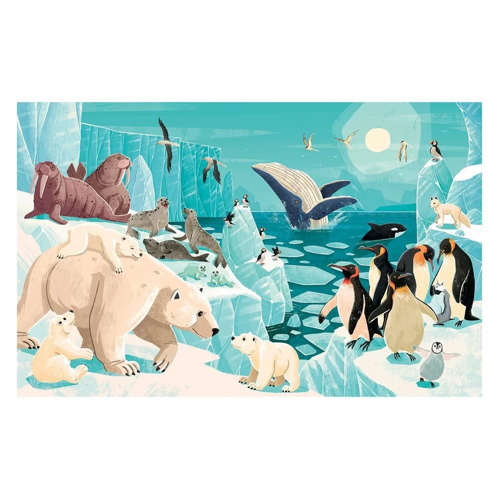 PUZZLE LA PLANETE EN DANGER 220 PIECES + LIVRE - LES GLACES 4 PUZZLE LA PLANETE EN DANGER 220 PIECES + LIVRE - LES GLACES – Image 2