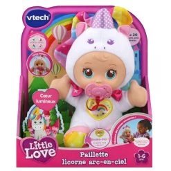 VTech LITTLE LOVE - POUPON PAILLETTE LICORNE ARC-EN-CIEL 30 CM -Jouets Soldes 5d687aea90e019c6de809c59c9d566aecfc889ce 10040642 03