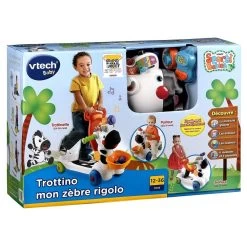 VTECH BABY - TROTTINO MON ZEBRE RIGOLO -Jouets Soldes 600d43cbe15d0de56543bde4c8eec09283b92575 02040341 03