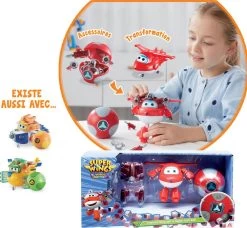 SUPER WINGS - 1 FIGURINE TRANSFORMING SAISON 6 + 1 SUPER BALLE