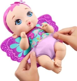 MATTEL MY GARDEN BABY - POUPON BÉBÉ PAPILLON ROSE BOIT ET FAIT PIPI -Jouets Soldes 67d70bc764f899ec6c0ded6ee72491ba44f51ada 41000601 03