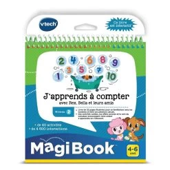 VTech LIVRE MAGIBOOK - J'APPRENDS A COMPTER AVEC REX, BELLA ET LEURS AMIS