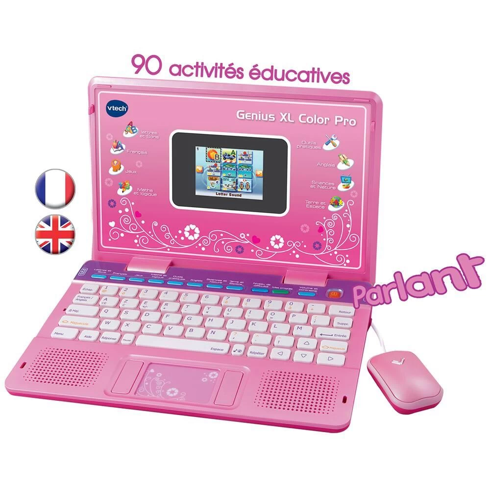 VTech GENIUS XL COLOR PRO BILINGUE ROSE 3 VTech GENIUS XL COLOR PRO BILINGUE ROSE