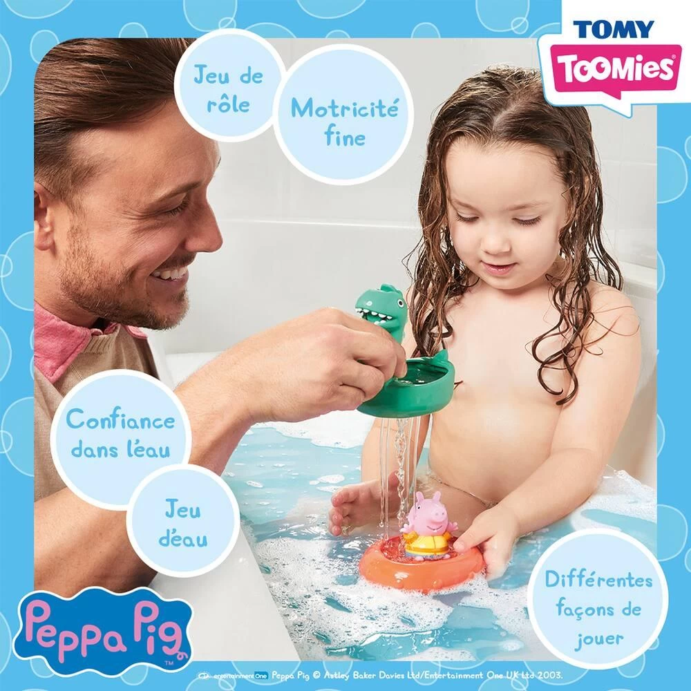 Tomy TOOMIES - BATEAU BOUÉE - GEORGE ET DINO - PEPPA PIG 4 Tomy TOOMIES - BATEAU BOUÉE - GEORGE ET DINO - PEPPA PIG – Image 2