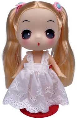 POUPEE DDUNG 18 CM- ROBE CHAMPETRE