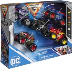 SPIN MASTER MONSTER JAM - DC™ JUSTICE LEAGUE™VS. THE JOKER™ PACK 5 VEHICULES DIE CAST 1.64 -Jouets Soldes cb60e036bc989238beb989a6283609a1f015f4aa 41104834 02