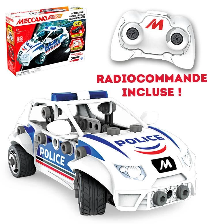 MECCANO JUNIOR - MA VOITURE DE POLICE RADIOCOMMANDEE 3 MECCANO JUNIOR - MA VOITURE DE POLICE RADIOCOMMANDEE