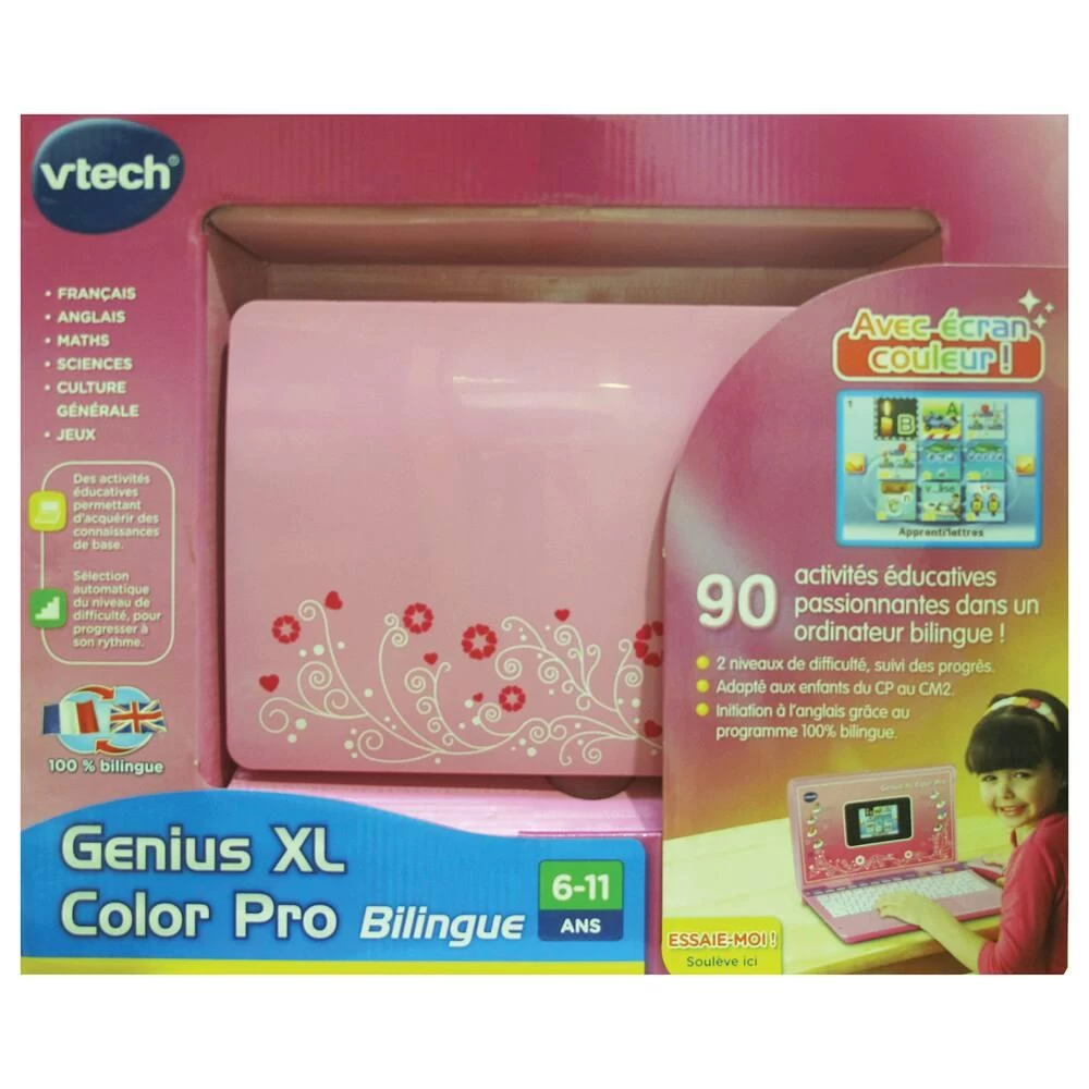 VTech GENIUS XL COLOR PRO BILINGUE ROSE 6 VTech GENIUS XL COLOR PRO BILINGUE ROSE – Image 4