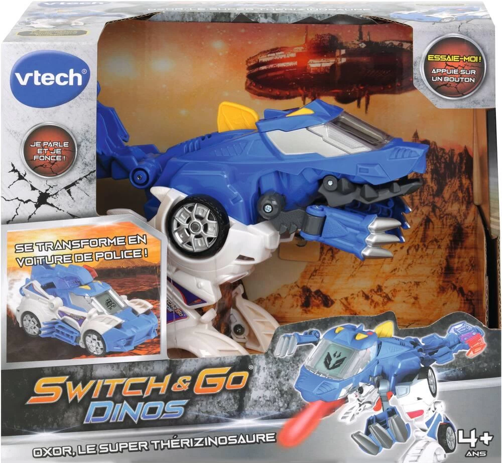 VTech SWITCH & GO DINOS - OXOR, SUPER THERISINOSAURE VOITURE DE POLICE 7 VTech SWITCH & GO DINOS - OXOR, SUPER THERISINOSAURE VOITURE DE POLICE – Image 5