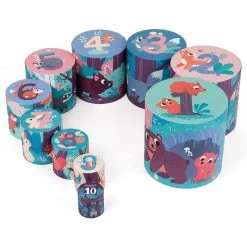 Janod PYRAMIDE RONDE LES ANIMAUX DE LA FORÊT - EN CARTON -Jouets Soldes de95ca8a7002f17bcd3b29781d9751d943f41d8a 02082021 03