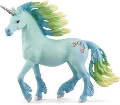 Schleich FIGURINE LICORNE BARBE À PAPA, ÉTALON